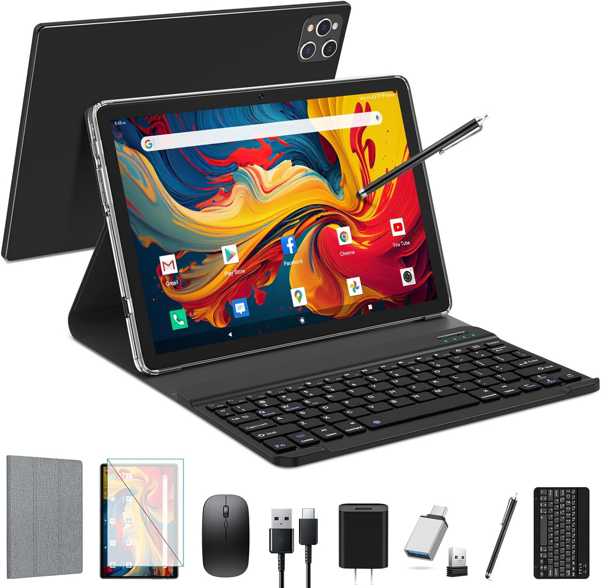 Tablet Android 13 Tablet,10 Inch Android Tablet with Keyboard,5G WiFi –  zonkodirect