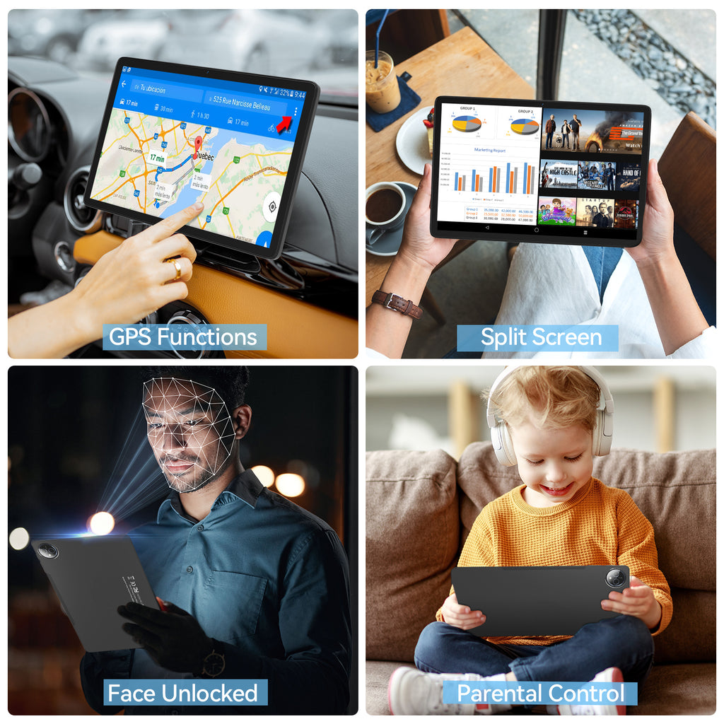 11inch Android 15 Tablet,Tablet with 128GB ROM 16GB RAM,4G LTE