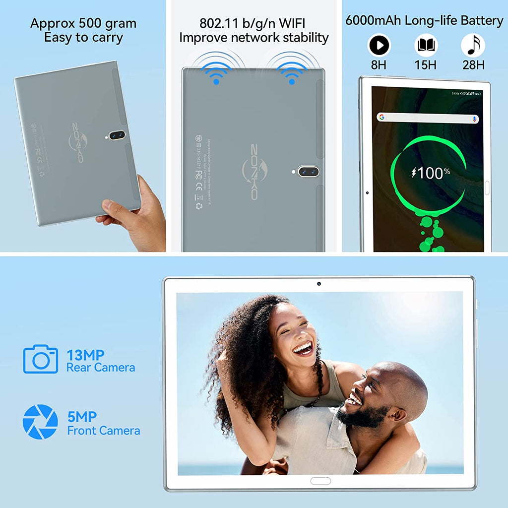 2022最新タブレット zonko k118 wifi 10.1インチ Amazon.co.jp: 2022最新タブレット10.1インチ Android11.0