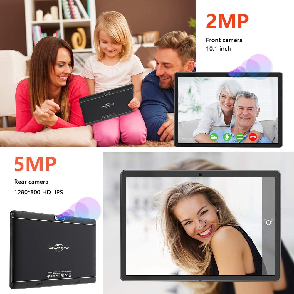 Tablet 10.1 Inch Android Tablet 2GB RAM+32GB RO Dual Sim Card Slo