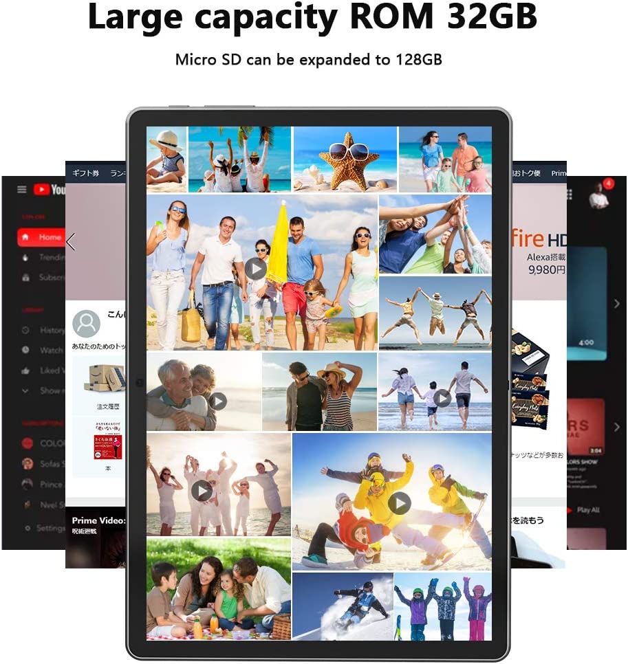 Tablet 10.1 Inch Android Tablet 2GB RAM+32GB RO Dual Sim Card Slo